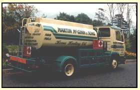 Martin McGinn and Sons oil distribution lorry